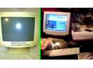 Monitor Calculator PC Vechi Retro cu tub CRT color RARITATE Vintage